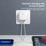 Cargador de pared USB-C 20W con carga rápida Power Delivery PD y QC3.0 - 4