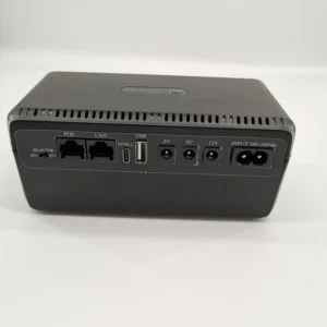 Mini UPS DC MARSRIVA 20000mAh para router WiFi, modem y ONT con salidas PoE, USB, Type-C y DC 5V 9V 12V - 1
