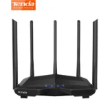Router WiFi Tenda doble banda AC1200 negro con antenas de alta ganancia - 1
