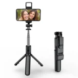 Selfie Stick Z14 Pro con trípode telescópico y luz de relleno LED - 1