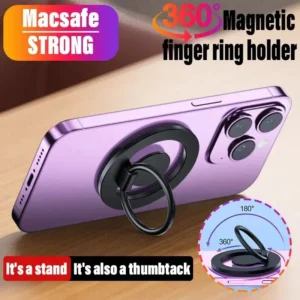 Soporte anillo magnético MagSafe 360 grados para teléfono grip y stand - 1