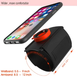 Soporte de brazo deportivo para teléfono celular running gimnasio - 2